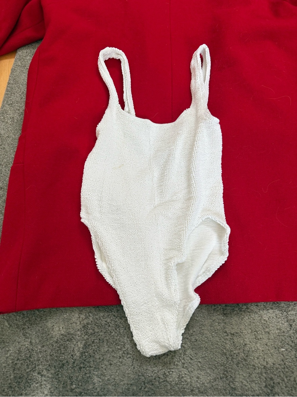 Youswim White Textured One-Piece Swimsuit